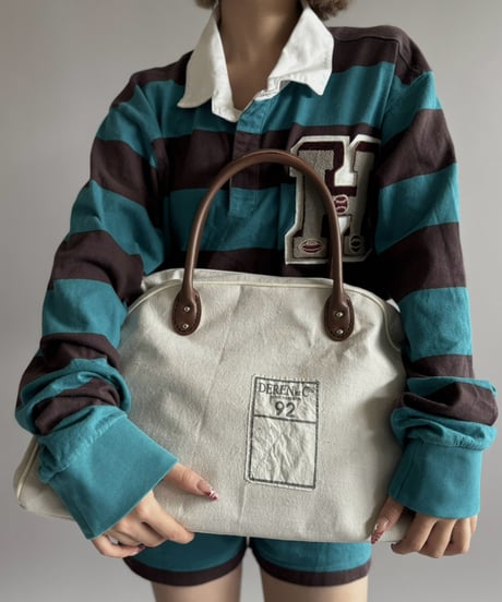 【RE;CIRCLE】 RE French Bedcover Boston Bag Plain  /261015-038