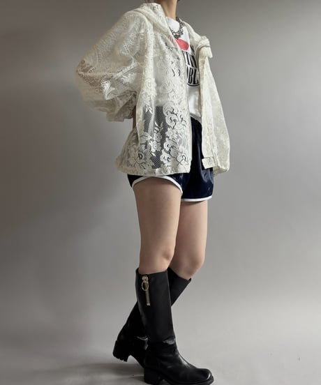 【RE;CIRCLE】RE Lace Hooded Jacket / 260824-008
