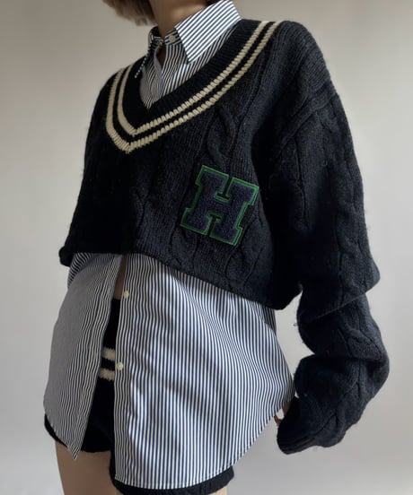 【RE;CIRCLE】 RE Tilden Knit Set-up  /261019-033