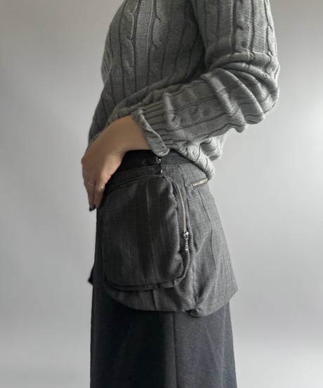 【RE;CIRCLE】 RE Suit Waist Belt Bag / 260917-004