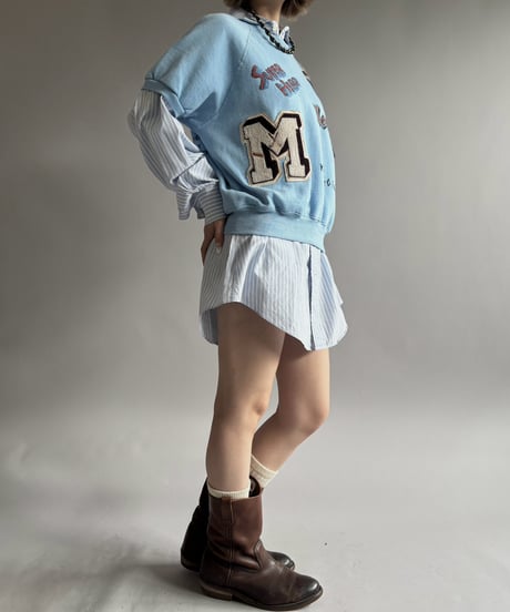 【RE;CIRCLE】 RE Mash up Products Handwritten Sweat Top  /261026-015