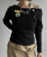 【RE;CIRCLE】 RE Under Wear Boat Neck Shirt  / 261015-020