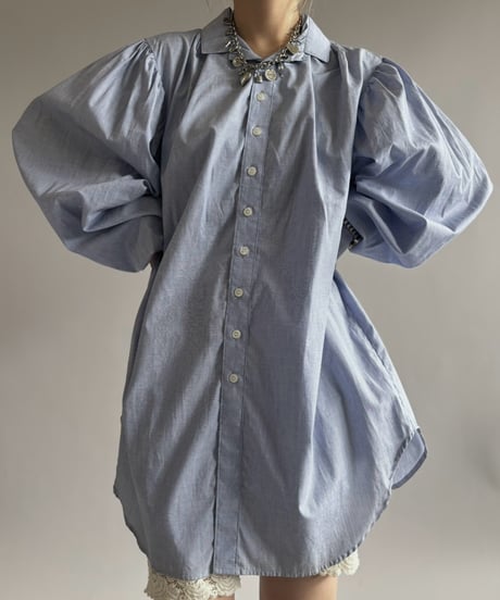 【USED】 Long Gathered Shirt  / 260926-003