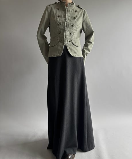 【USED】 Wool Mix Flare Skirt /261010-007