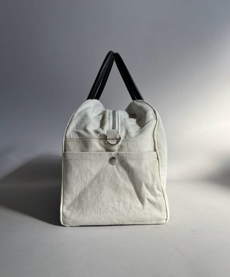 【RE;CIRCLE】 RE French Bedcover Boston Bag Wappen Ivory /261015-043