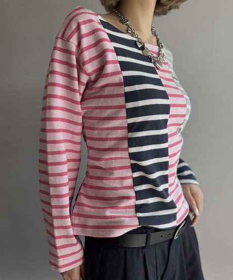【Chinatsu Aoyama】 Patchwork Border Top  /  2601022-004