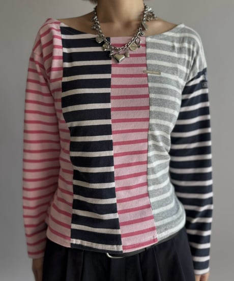 【Chinatsu Aoyama】 Patchwork Border Top  /  2601022-004