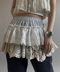 【RE;CIRCLE】  RE Crochet Mini Skirt / 260810-036