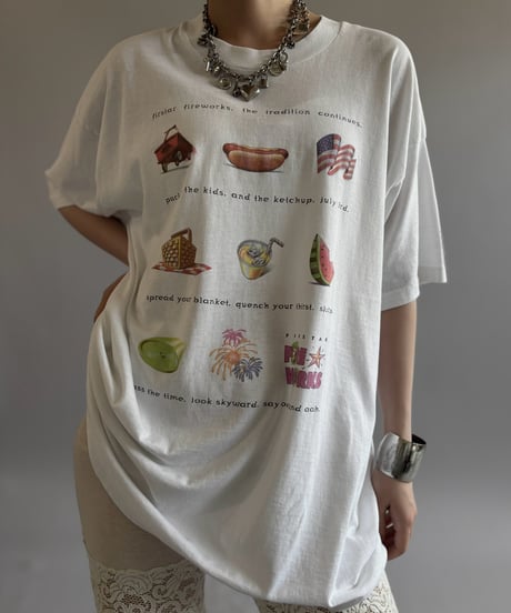 【USED】90's Firstar Firework T-Shirt / 260801-013