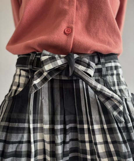 【USED】 Check Pattern Mini Skirt /260919-013