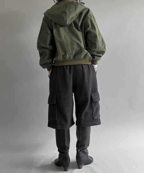 【RE;CIRCLE】RE U.S Military Rebuild Hooded Fireman Jacket Khaki / 260226-017