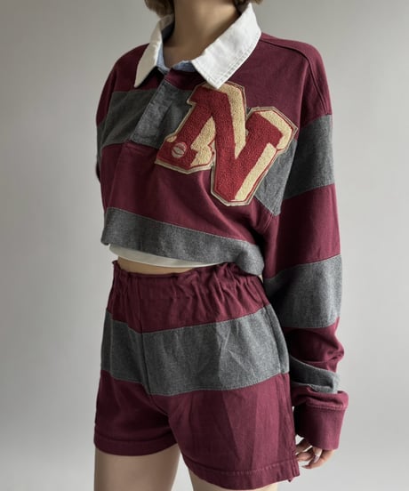 【RE;CIRCLE】 RE Cropped Rugger Shirt Set-Up  /261015-003
