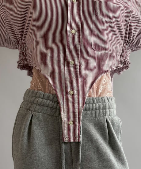 【RE;CIRCLE】RE Leotard Stripe S/S Shirt / 260713-008