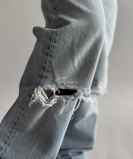 【USED】 Made In U.S.A Levi's Damage Denim Pants / 260926-025