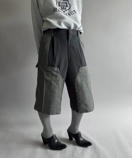 【Chinatsu Aoyama】 Re Suit Double Knee Shorts / 260921-006