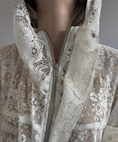 【RE;CIRCLE】RE Lace Hooded Jacket / 260824-011