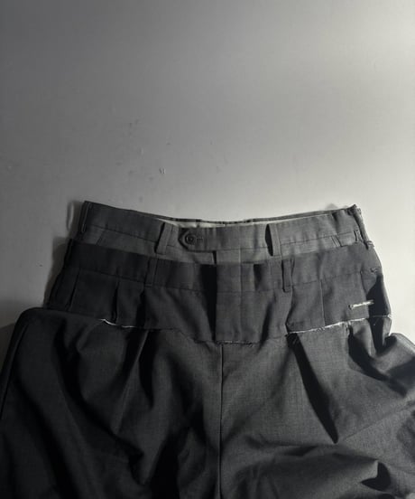 【Chinatsu Aoyama】 Suit Frill Wide Pants  /  2601022-041