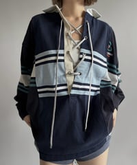 【RE;CIRCLE】 RE Lace-Up Rugger Shirt  /261015-010