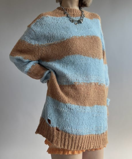 【USED】 Acne Studios Stripe Grange Knit  / 261024-016