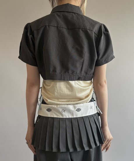 【Chinatsu Aoyama】 RE Makers Shirt Charcoal / 260813-029