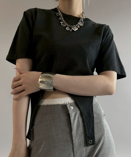【RE;CIRCLE】RE Multi Border Leotard Top / 260713-002
