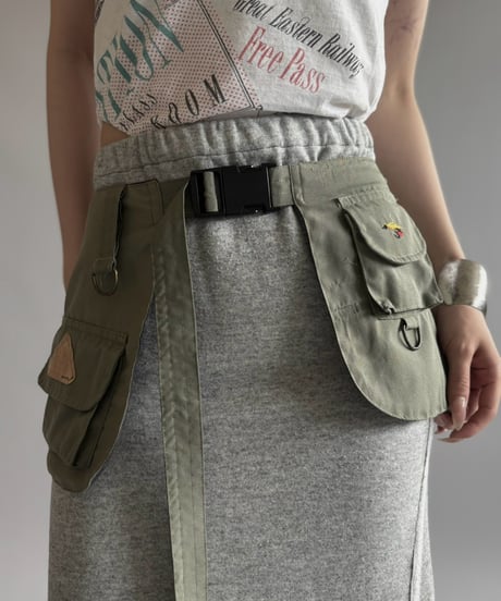 【RE;CIRCLE】  RE Fishing Vest Belt Bag / 260810-002