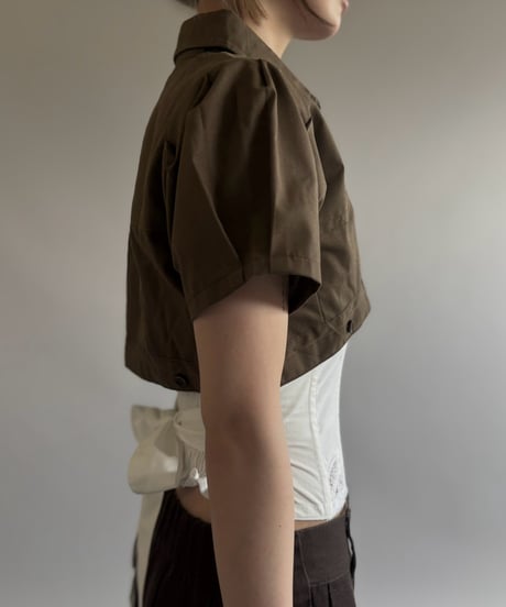 【Chinatsu Aoyama】 RE Makers Shirt Brown / 260813-025