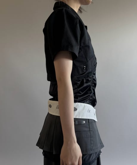 【Chinatsu Aoyama】 RE Makers Shirt Black / 260813-041