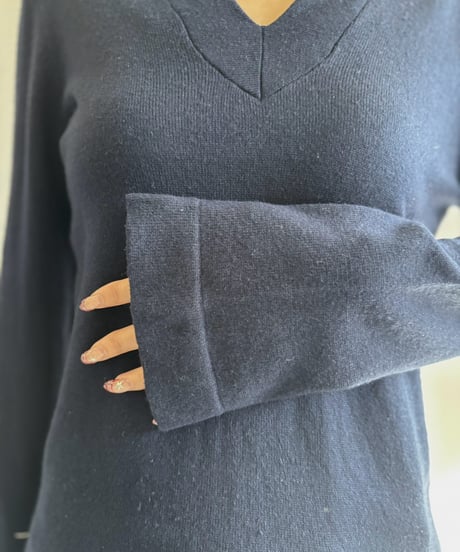【USED】 Lauren Ralph Lauren Skipper V-Neck Knit  / 261017-021
