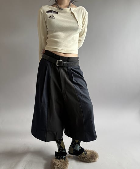 【RE;CIRCLE】 RE Under Wear Boat Neck Shirt  / 261019-005