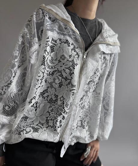 【RE;CIRCLE】RE Lace Hooded Jacket / 260914-007
