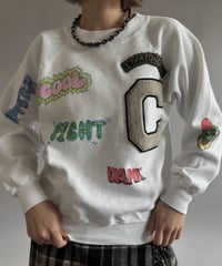 【RE;CIRCLE】 RE Mash up Products Handwritten Sweat Top  /261026-020