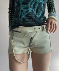 【USED】 Riders Style Leather Short Pants / 261024-010
