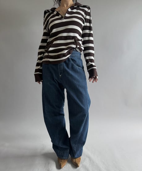 【USED】 Lauren Active Design Border Thermal Top / 260905-012