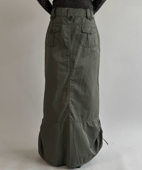 【USED】 Nylon Cargo Pocket Skirt / 261003-026