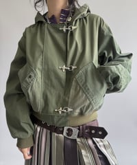 【RE;CIRCLE】RE U.S Military Rebuild Hooded Fireman Jacket Khaki / 260226-017