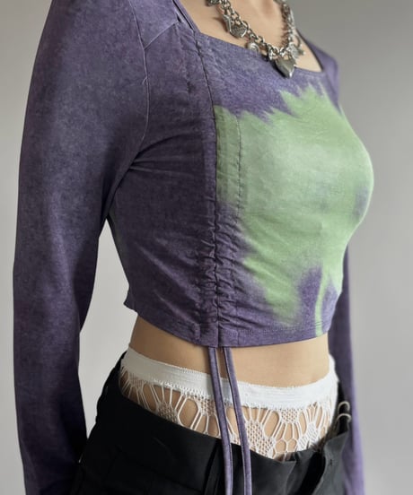 【USED】 Paloma-Wool Cropped Sheer Top / 260926-021