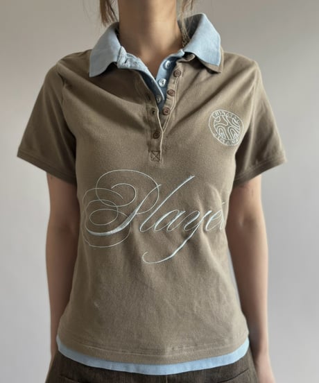 【Chinatsu Aoyama】 RE Player Polo Shirt / 260827-037