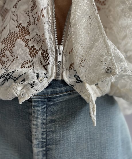 【RE;CIRCLE】RE Lace Hooded Jacket / 260824-009