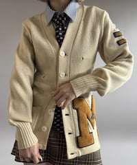 【USED】 60's 100% Virgin Wool Lettered Knit / 261031-002