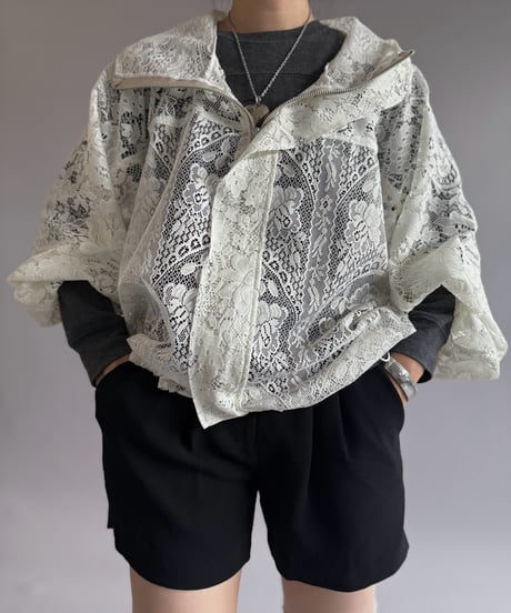 【RE;CIRCLE】RE Lace Hooded Jacket / 260914-006