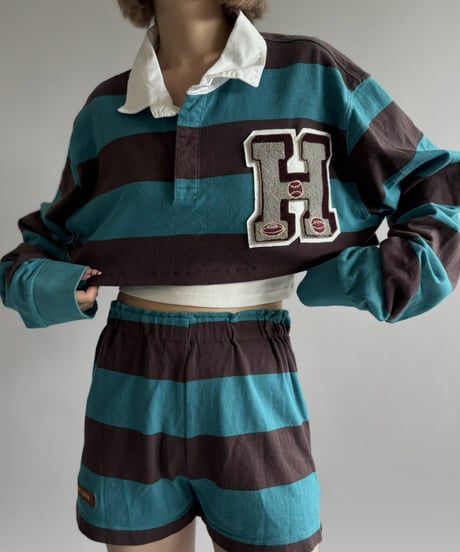 【RE;CIRCLE】 RE Cropped Rugger Shirt Set-Up  /261015-002