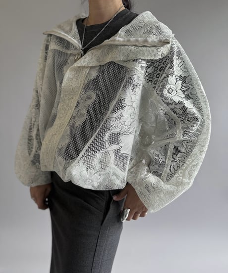 【RE;CIRCLE】RE Lace Hooded Jacket / 260914-008
