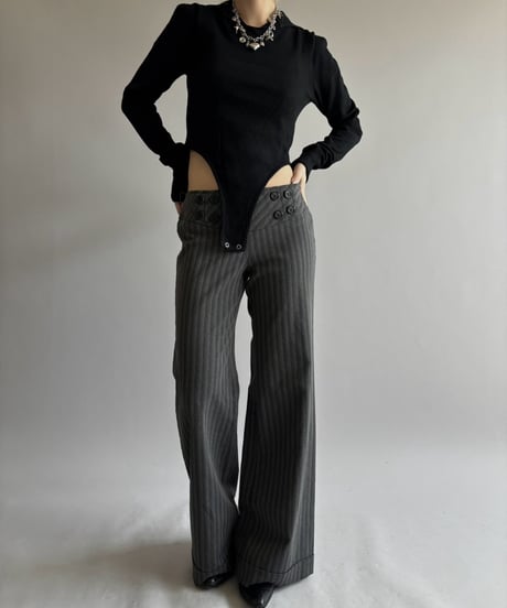 【RE;CIRCLE】 RE Rib Knit Leotard Top /261001-020