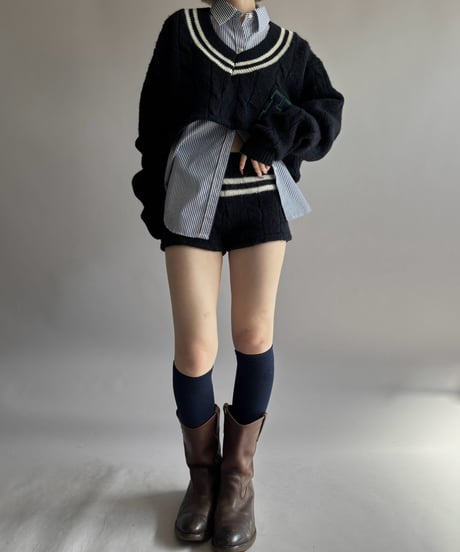 【RE;CIRCLE】 RE Tilden Knit Set-up  /261019-033