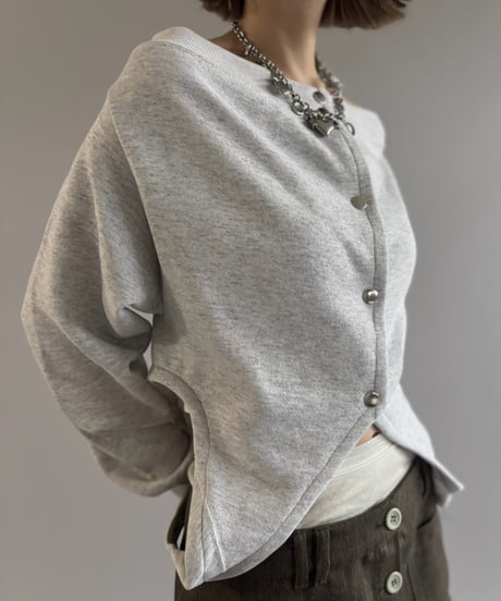 【RE;CIRCLE】 RE Deformed Sweat Cardigan / 261008-010