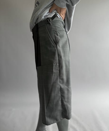 【Chinatsu Aoyama】 Re Suit Double Knee Shorts / 260921-006