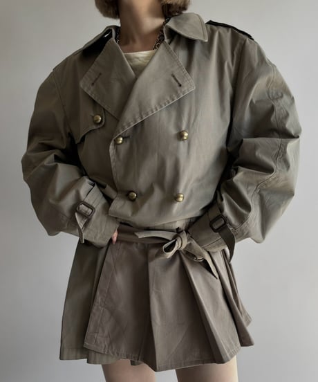 【RE;CIRCLE】 RE Pleated Hem Trench Coat  / 261015-025