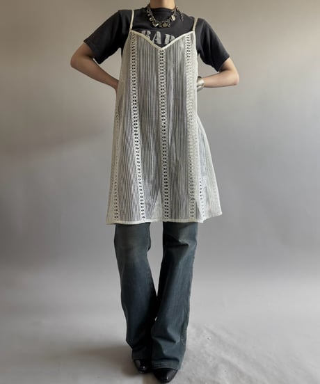 【RE;CIRCLE】  RE Lace Camisole One-Piece Middle / 260810-034