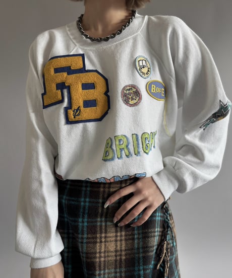 【RE;CIRCLE】 RE Mash up Products Handwritten Sweat Top  /261026-023